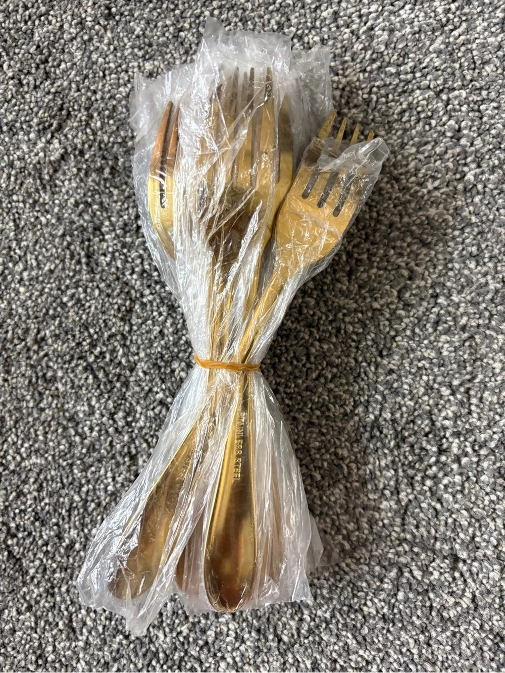 Gold stainless steel Forks - Heavy